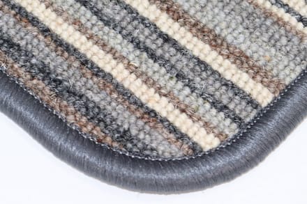 PRIMA - Gestreept - wollen - Vloerkleed - Mat - Baukje - grijs - ecru - bruin - 70x90cm