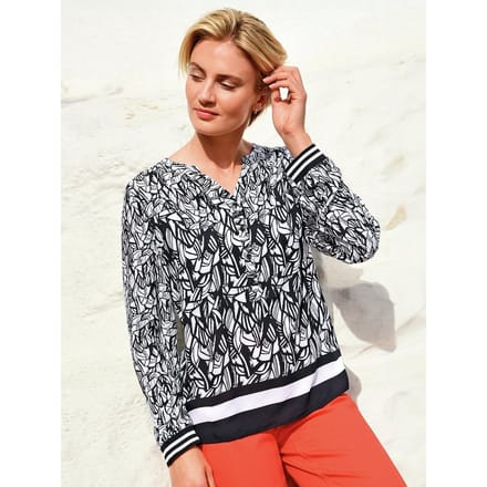 Blouse Van Peter Hahn zwart