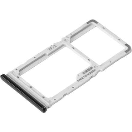 Simkaarthouder Set Plastic Borstel Uitwerppin Opslag Kaartsleuf Houder Smartphone Accessoires voor Redmi zwart