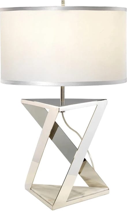 Elstead Lighting LED Tafellamp Aegeus | 1X E27 Max 60W | Polished Nickel