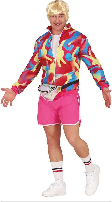 Fiestas Guirca - Hardloper 80's Retro maat L (52-54) - Carnavalskleding - Carnaval - carnavalskleding 2027 - Carnaval kostuum
