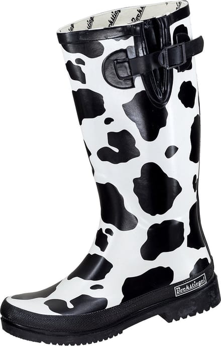 Bockstiegel regenlaarzen Cow regenlaarzen, zwart/wit