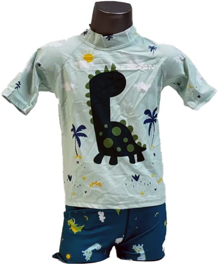 Procean - zwemkleding- voor kinderen - UV-werend - groene dino - maat 146