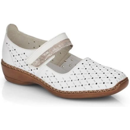 Rieker Instapper - Vrouwen - Wit - Maat 36