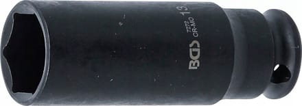 BGS Kracht Dopsleuteldop zeskant, diep - 1/4 - 13 mm