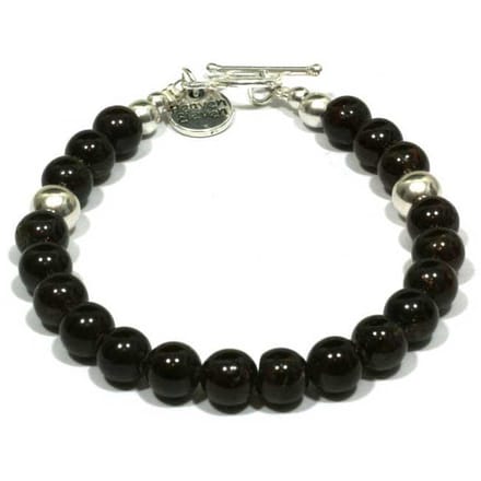 Heaven Eleven Men - Bruin Hout - Granaat Bruin kruis 8mm - 21cm