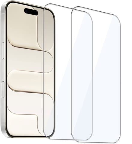 ChiGuard Screenprotector 2x geschikt voor iPhone 17 Air Screenprotector - Beschermglas - Curved - GuardCover