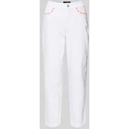 Relaxed fit jeans met stitchings