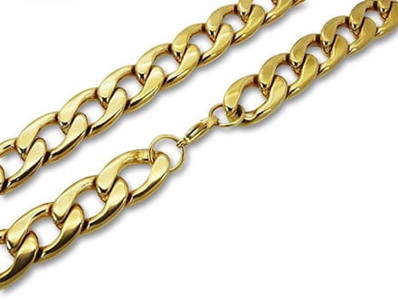 Amanto Ketting Basjan - 316L Staal - Cuban Schakel - 15mm - 62cm