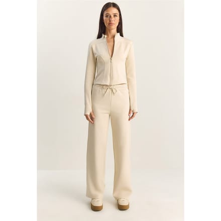 Jas en Rechte Pantalon Twee Delige Set