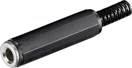 Goobay Stereo 6,35mm Jack audio contra connector recht