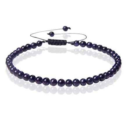 Memphis No.1 Armband - 4mm Blue Sandstone