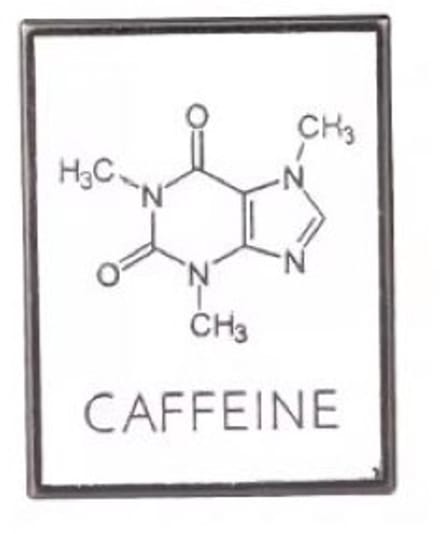 Pin Broche - enamel pin - kledingspeld - Cafeïne