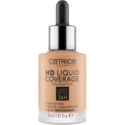 Catrice - Liquid Make-Up HD Liquid Coverage (Foundation) 30 ml 040 Warm Beige -