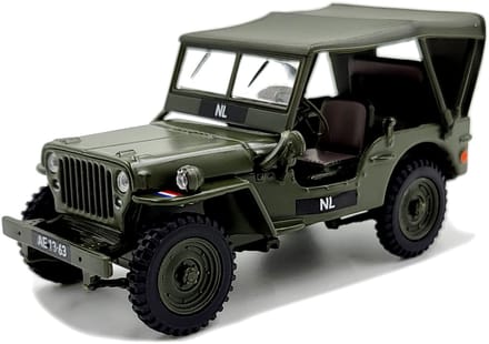 Cararama-Hongwell Necaf 1/4 Ton - Modelauto - Schaal 1:43 - Olijf Groen