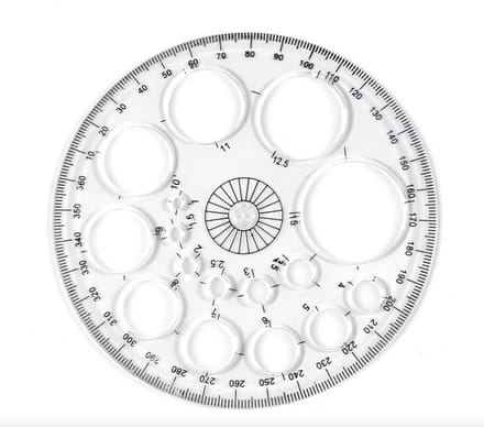 Hiden - Cirkel Tekensjabloon - Cirkelmaker - Hobby & Tekenen