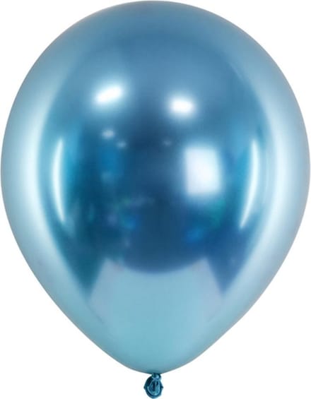 Ballonnen Glossy Blauw - 50 stuks