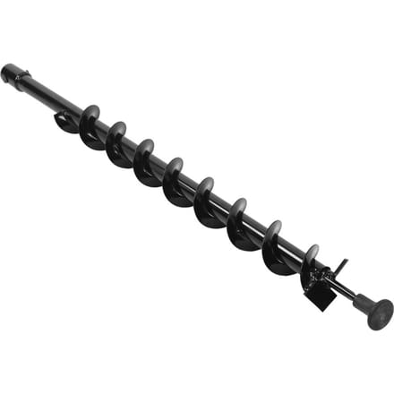 Stalen Grondboor Tuin Paalgatgraver 60x800mm Enkel Mes black