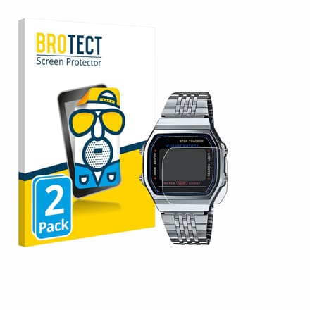 BROTECT - Screenprotector voor Casio iconic ABL-100WE-1A - Folie Beschermfolie matte 2 Stuks
