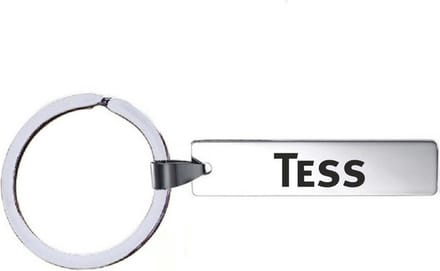 Sleutelhanger Met Naam - Tess - RVS