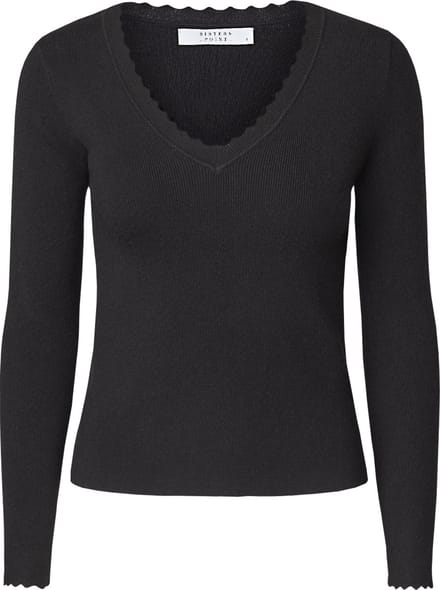SISTERS POINT Limea-ls - Dames Trui - Black - Maat M