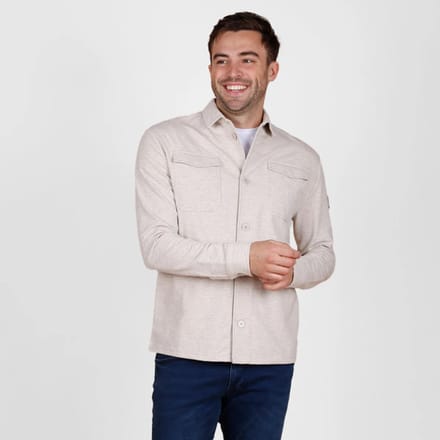 Heren Overshirt Andel - Zand Melange