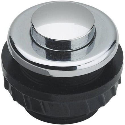 Grothe 62033 Belknop 1-voudig Chroom 12 V/1,5 A