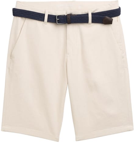 Tom Tailor Stretch slim chino shorts met riem