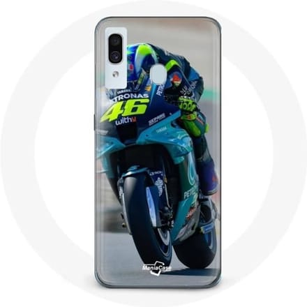 Coque pour Samsung Galaxy A20 Valentino Rossi Pilote de vitesse