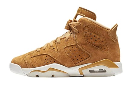 Jordan 6 Retro Wheat GS 384665-705 39 brown