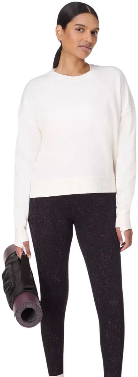 Sweaty Betty Sweaty Betty After Class Crop Sweatshirt WIT - Maat L