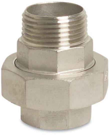 RVS Schroefdraadfitting 3/8", Conisch