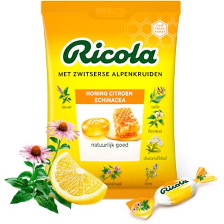 Ricola Honey Lemon Echinacea Kruidenpastilles 75 gram