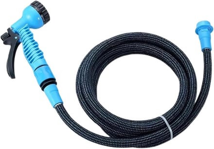 Tuinslang Met Sproeikop - Flexibele Slang - Buitenklussen Vereenvoudigen - Zeven Sproeistanden - 15 Meter - Groen
