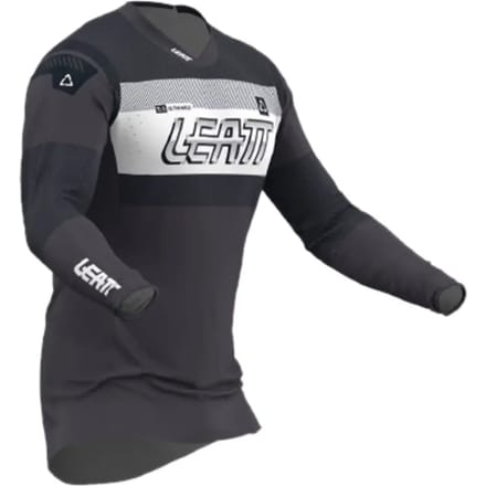Leatt Moto 5.5 UltraWeld V24 Graphite Zwart Grijs Wit Motocross Jersey -