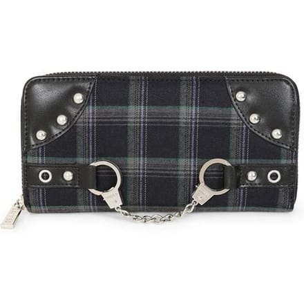 Banned - Gothic Portemonnee - Rise Up Wallet - voor Vrouwen - grijs