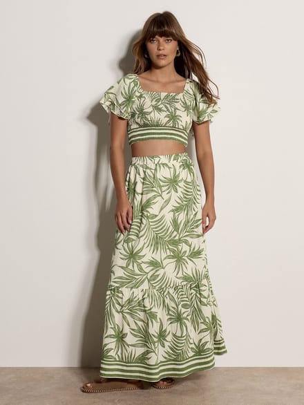 Crop top met palmprint