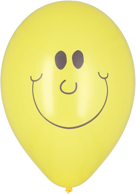 Smile / Emoticon ballonnen - 10x stuks - Party feestartikelen emoticons