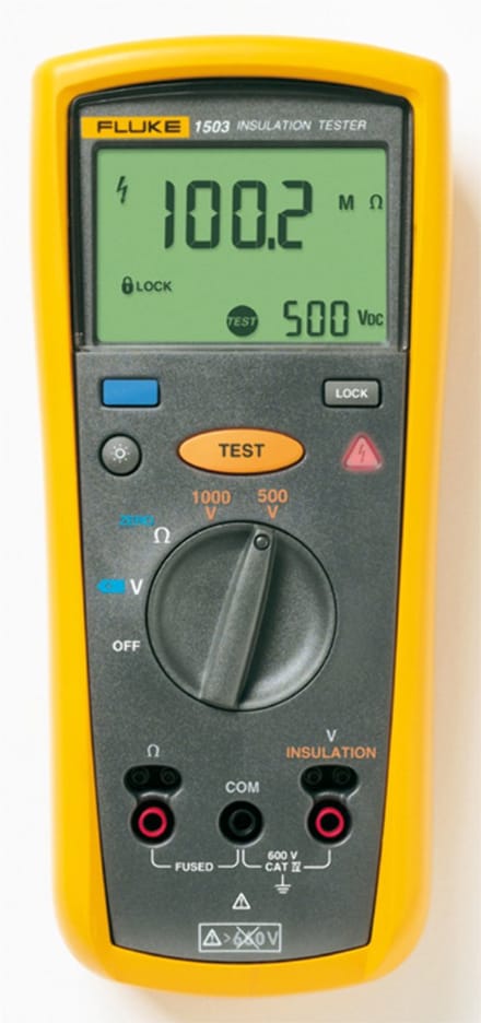 Fluke 1503 Isolatiemeter 500 V, 1000 V 2 GΩ
