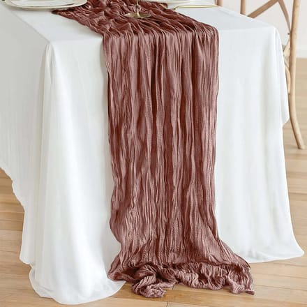 Meble odNowa - Boho Tafelloper - Poederroze - Rustiek - 90x300cm