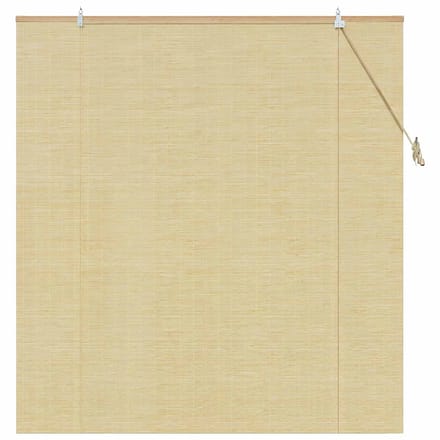 vidaXL - Rolgordijn - Naturel - 130 - x - 160 - cm - Bamboe