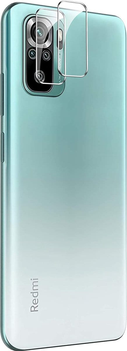 Camera Protector voor Xiaomi Redmi Note 10 4G - 2 stuks van glas Transparante glazen