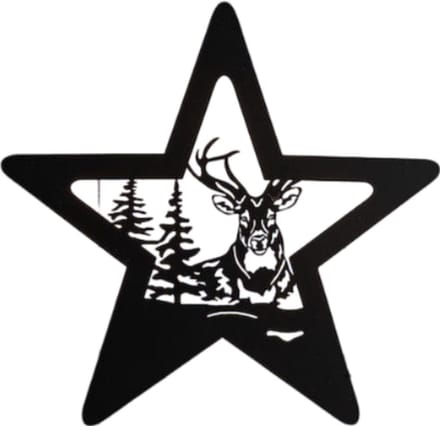 Anna's collection - Muurhanger ster met kerstfiguren 22led classic...