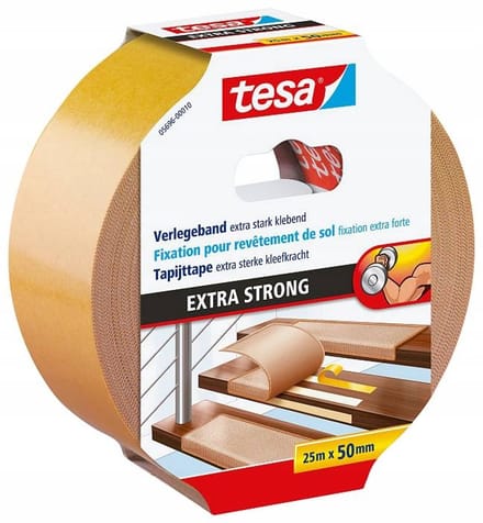 Tesa Extra Strong - Tapijt Tape - Buitengebruik - 25m - 50mm