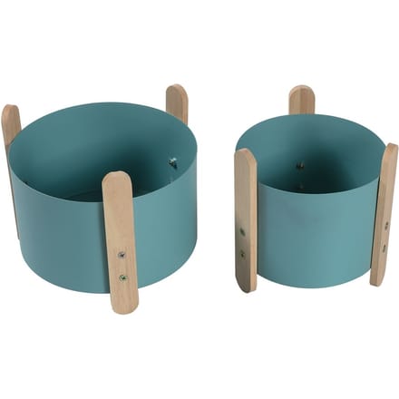 Baytex Bloempot Set Clover Blauw - 2 Stuks
