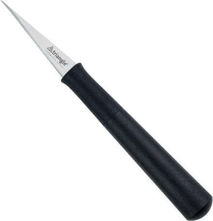 Triangle Professioneel Kerf- en Decoreermesje – RVS – Recht en Spits – 14 cm