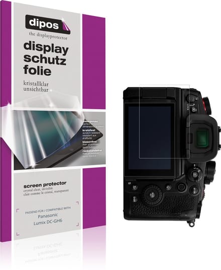 dipos – 4x Beschermfolie geschikt voor Panasonic Lumix DC-GH6 | Krasbestendige & heldere Screenprotector Ultra-Thin