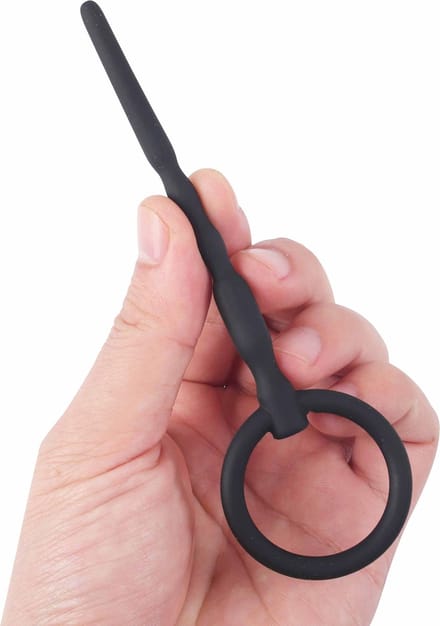Banoch - Penisstick Adatara max. Ø 7 mm - siliconen - zwart