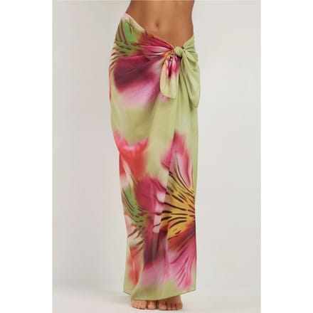 Bedrukte Strand Maxi Cover-Up