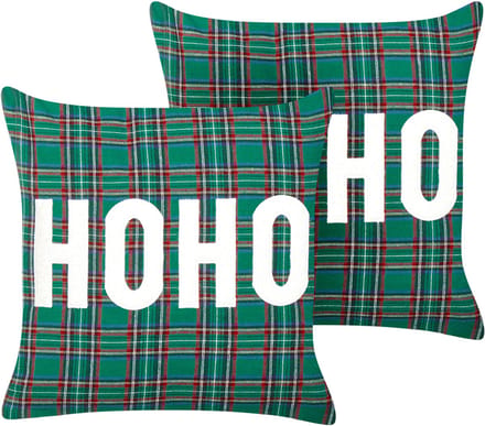 JOYCANDY - Sierkussen set van 2 - Groen - 45 x 45 cm - Polyester